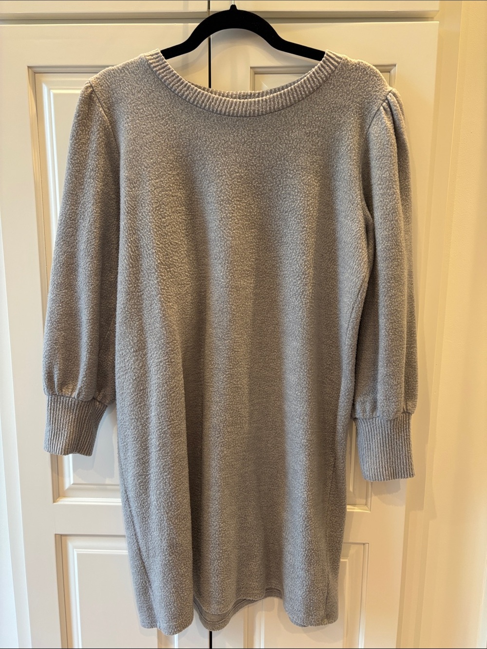 Cherish Light Gray Mini Sweater Dress